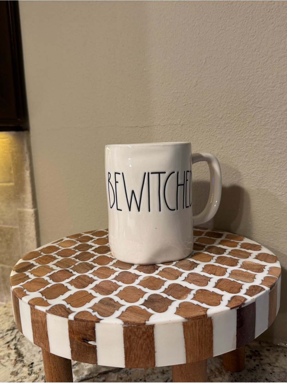 Rae Dunn Bewitched White Ceramic Mug